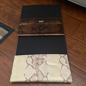 2 faux snake skin miche shell bundle